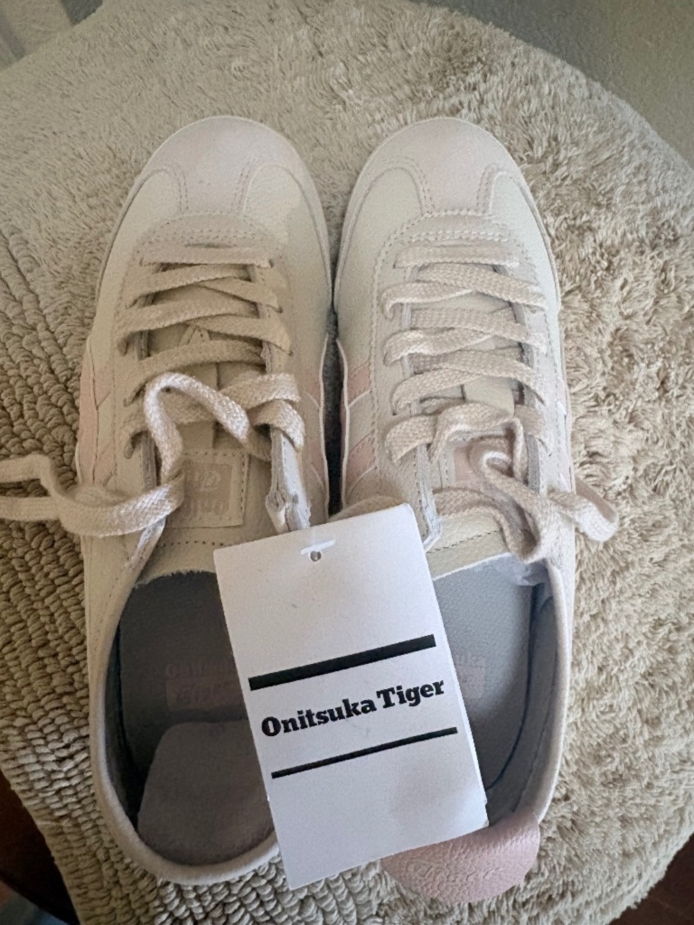 Onitsuka Tiger Mexico 66 White Pink Sneakers size 7.5